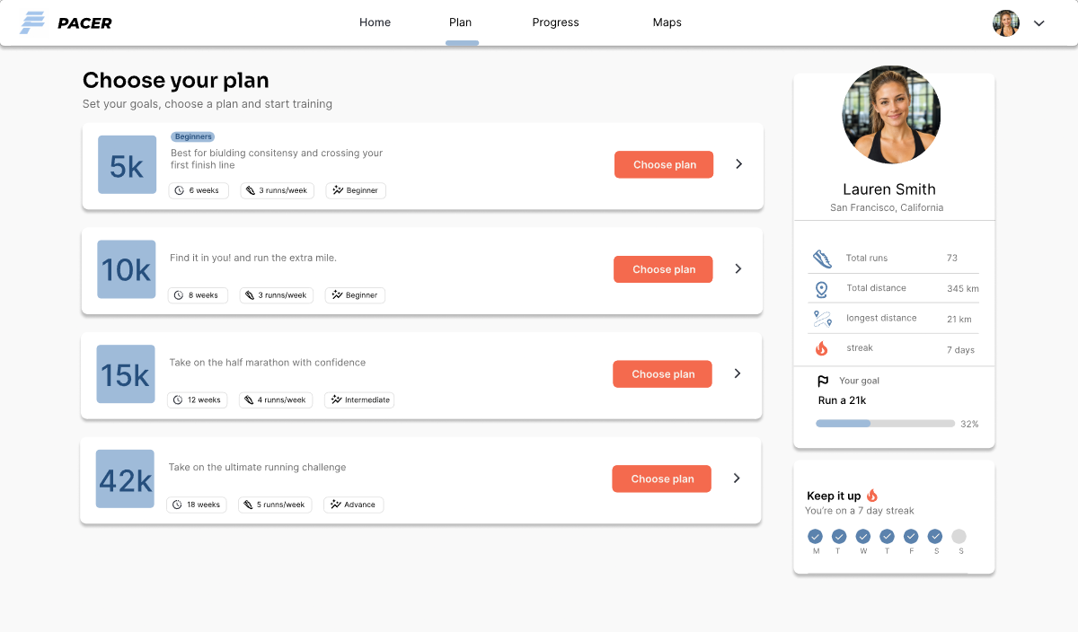 PACER web — choose your plan
