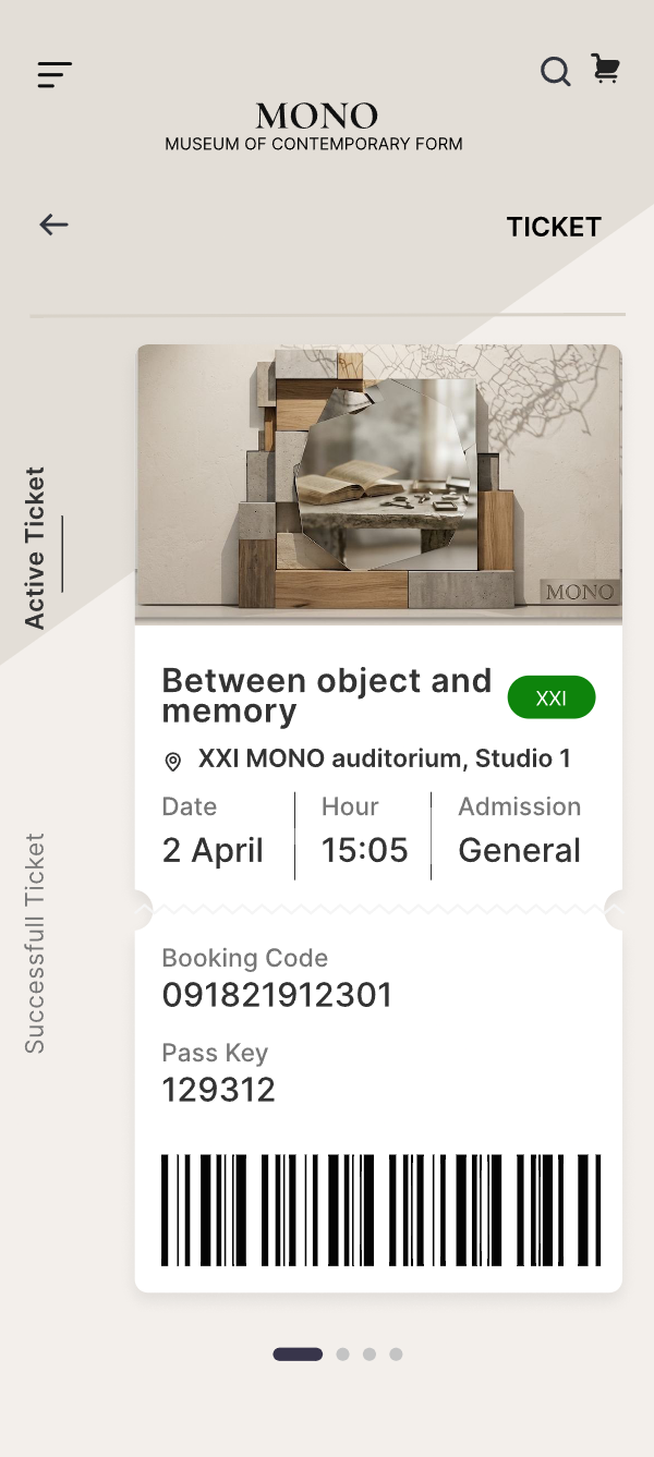 MONO — ticket